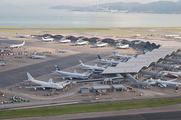 Hong Kong International Airport from the air
